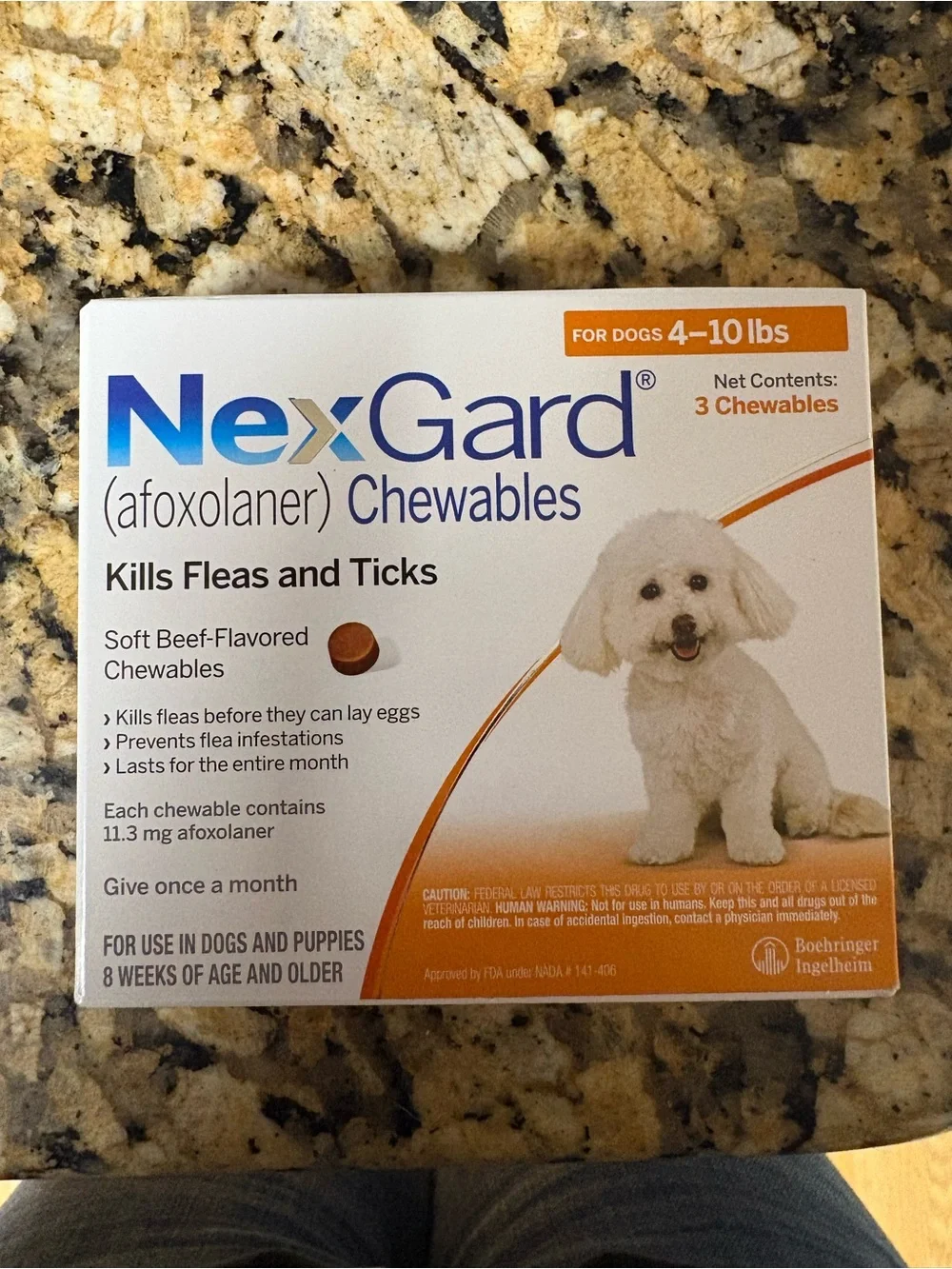 SPECIAL DEAL 3pk - Chewables for Small Dogs (4–10 lbs) - Orange